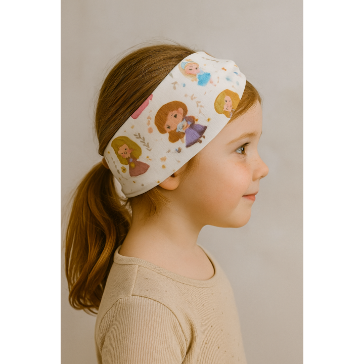Diademas Infantiles de Tela Princesas