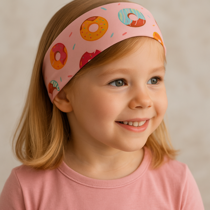 Diademas Infantiles de Tela Donuts