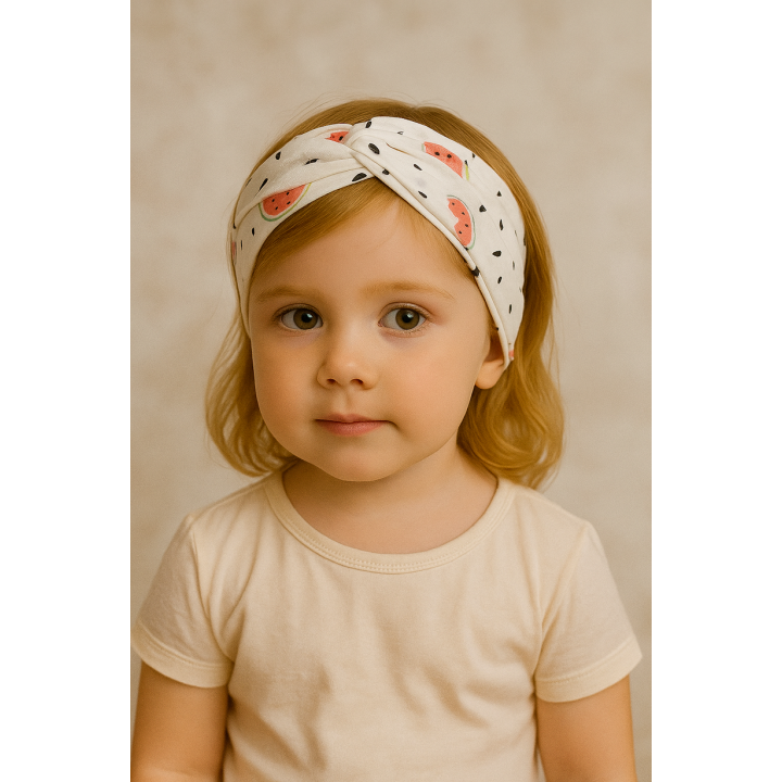 Diademas Infantiles de Tela Sandías