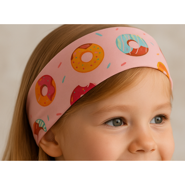 Diademas Infantiles de Tela Donuts