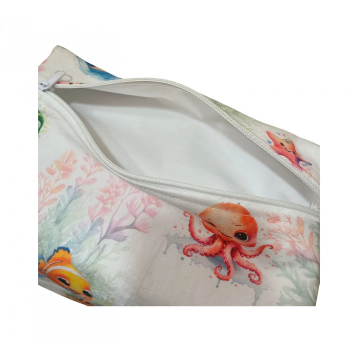 Bolsita impermeable infantil baby fish detalle abierta