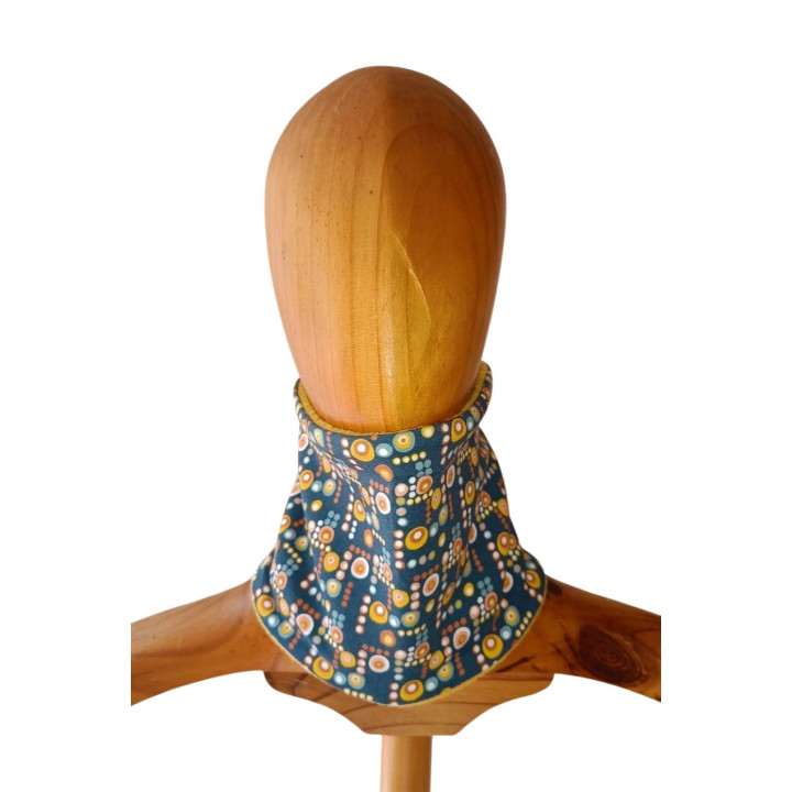 Braga de cuello infantil con estampado de círculos dots multicolor