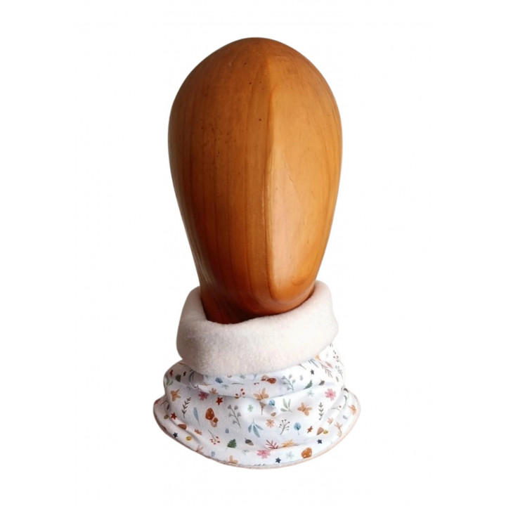 Braga de cuello infantil reversible con interior polar