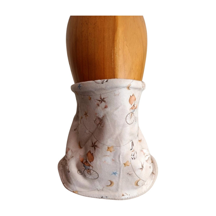 Cuello polar infantil Ositos bicicleta – Abrigo de invierno hecho a mano