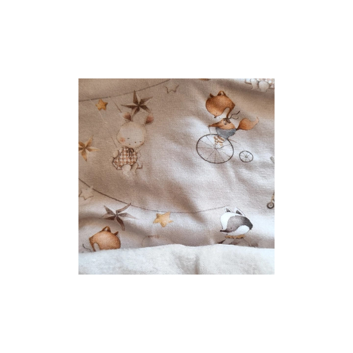 Cuello polar infantil Ositos bicicleta – Abrigo de invierno hecho a mano