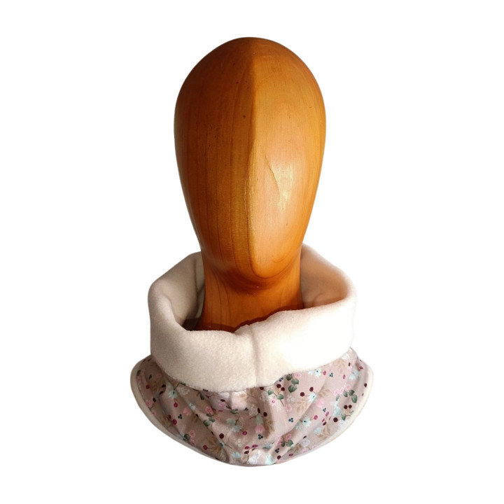 Braga de cuello Flores Silvestres con interior polar – vista frontal