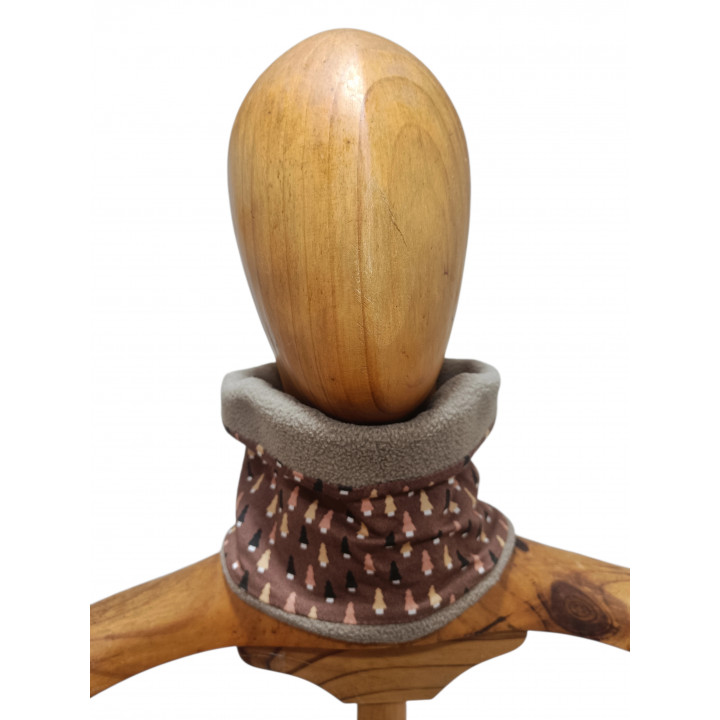 Cuello polar infantil Abetos | Cuello de invierno artesanal