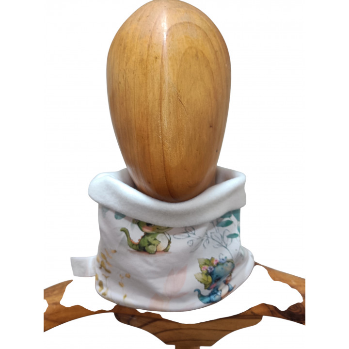 Cuello polar infantil Dragoncitos | Cuello de invierno artesanal