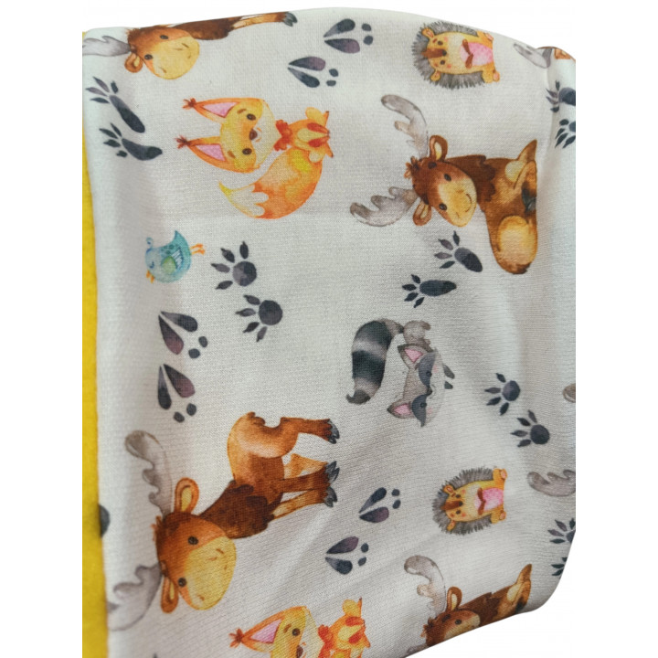 Cuello polar infantil Huellas | Cuello de invierno artesanal