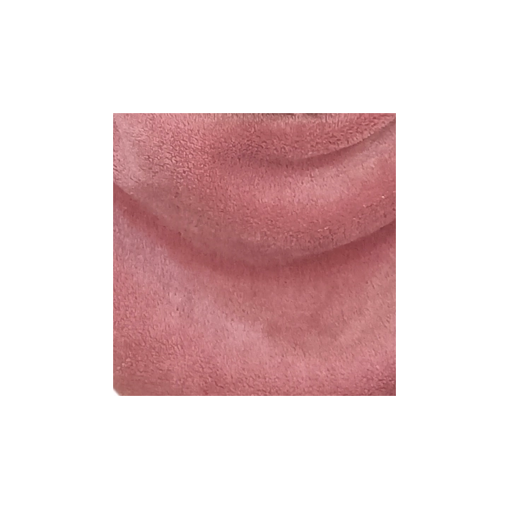 Bufanda triangular canalé rosa suave | by.Cuqui