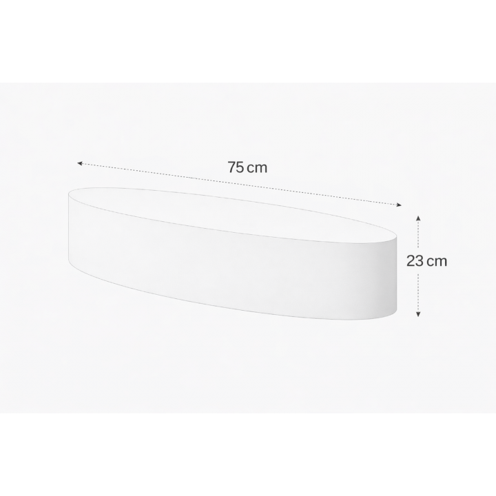 medidas bufanda infinita 75 cm largo 23 cm alto