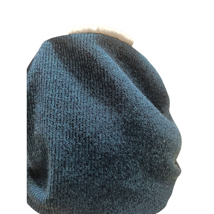 bufanda infinita canalé azul