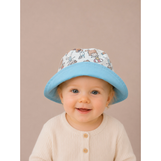 Gorrito de pescador reversible estampado Piscina hecho a mano en algodón – By.Cuqui