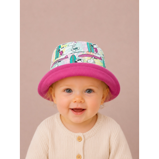 Gorrito de pescador reversible estampado Snoopy hecho a mano en algodón – By.Cuqui
