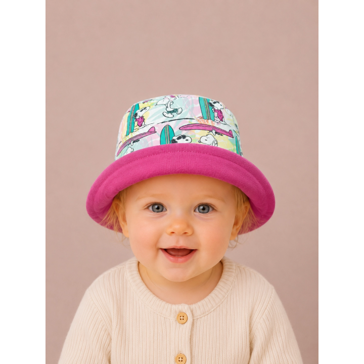 Gorrito de pescador reversible estampado Snoopy hecho a mano en algodón – By.Cuqui