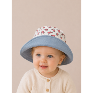 Gorrito de pescador reversible estampado Lenguas hecho a mano en algodón – By.Cuqui