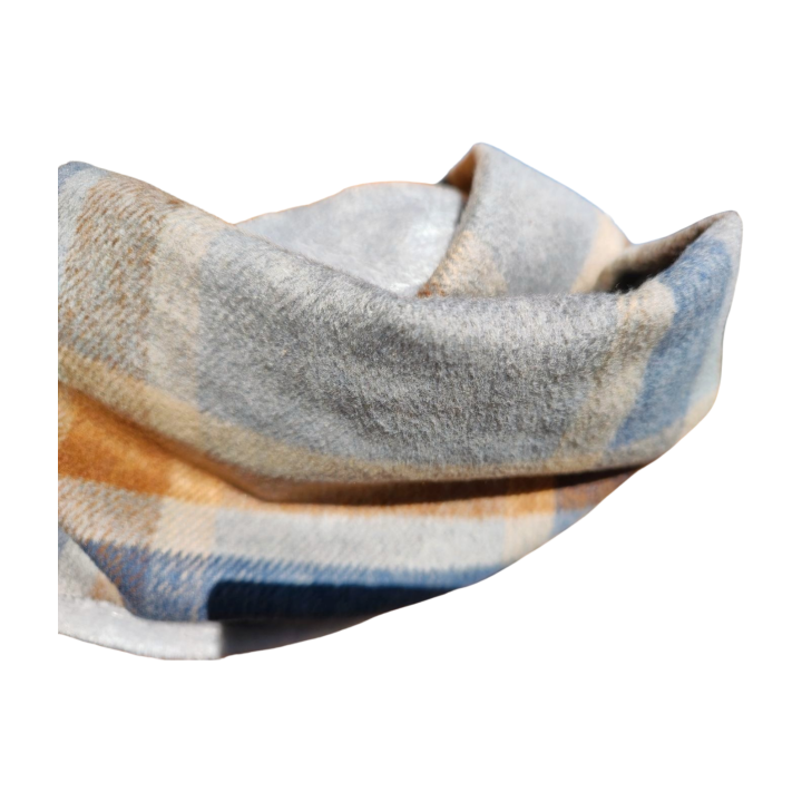 Bufanda infinita de franela y coralina