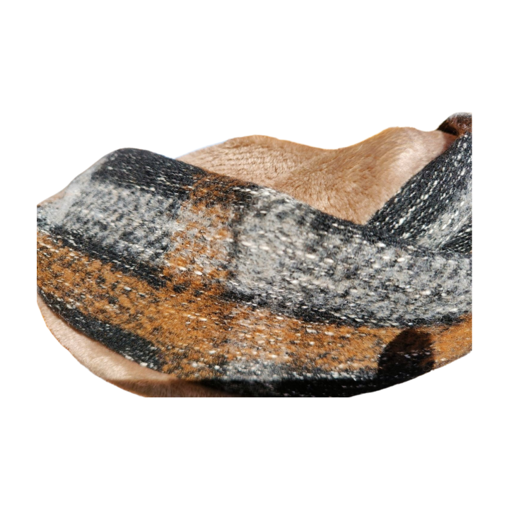 Bufanda infinita de franela y coralina