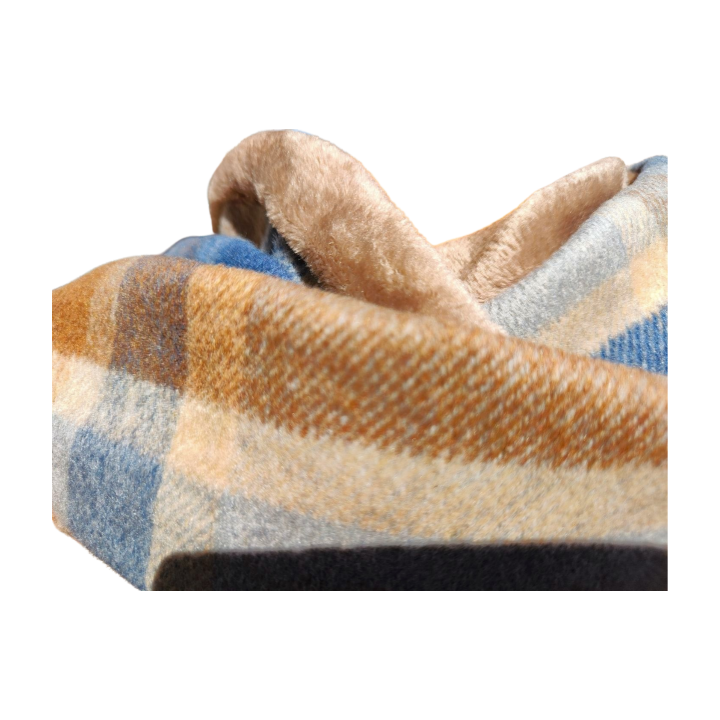 Bufanda infinita de franela y coralina