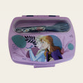 Sandwichera infantil Frozen con cubiertos, vista superior