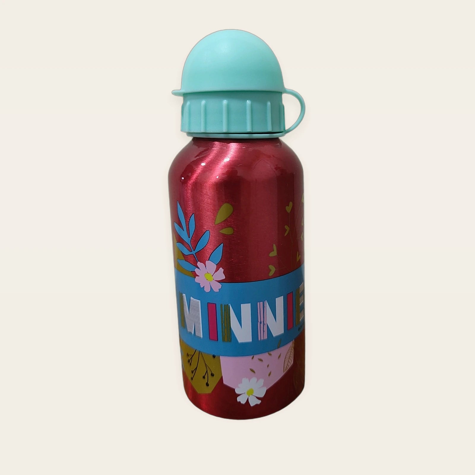 Botella infantil de aluminio Minnie, vista lateral