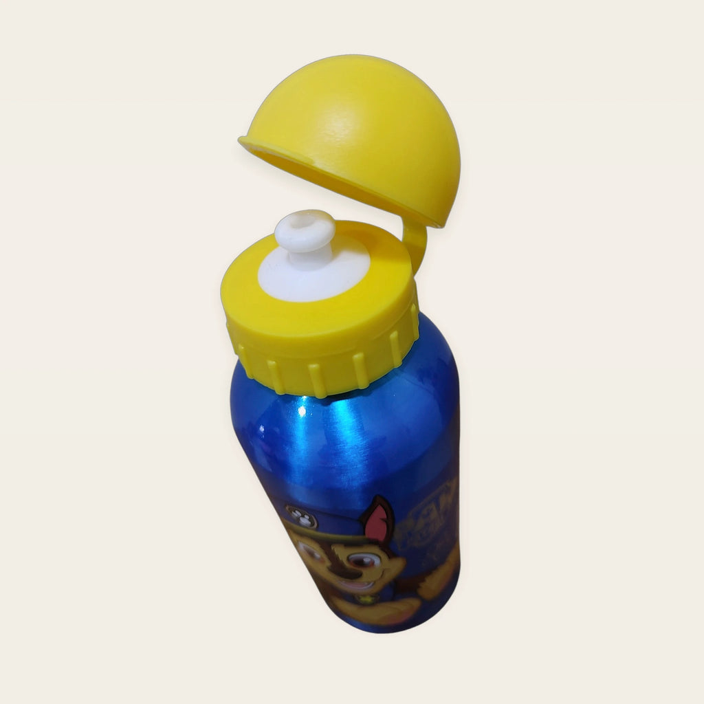Botella infantil Patrulla Canina con tapón abierto