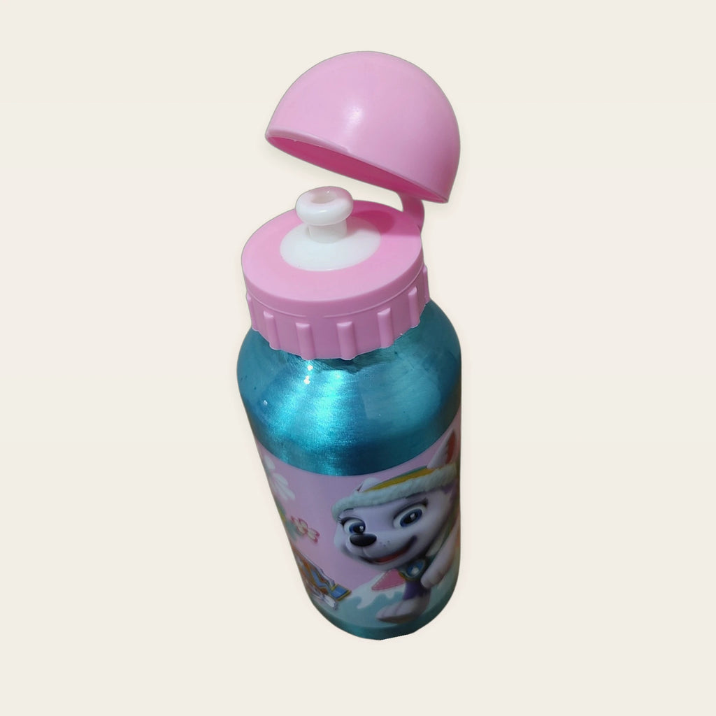 Botella infantil Patrulla Canina Skye y Everest con tapón abierto