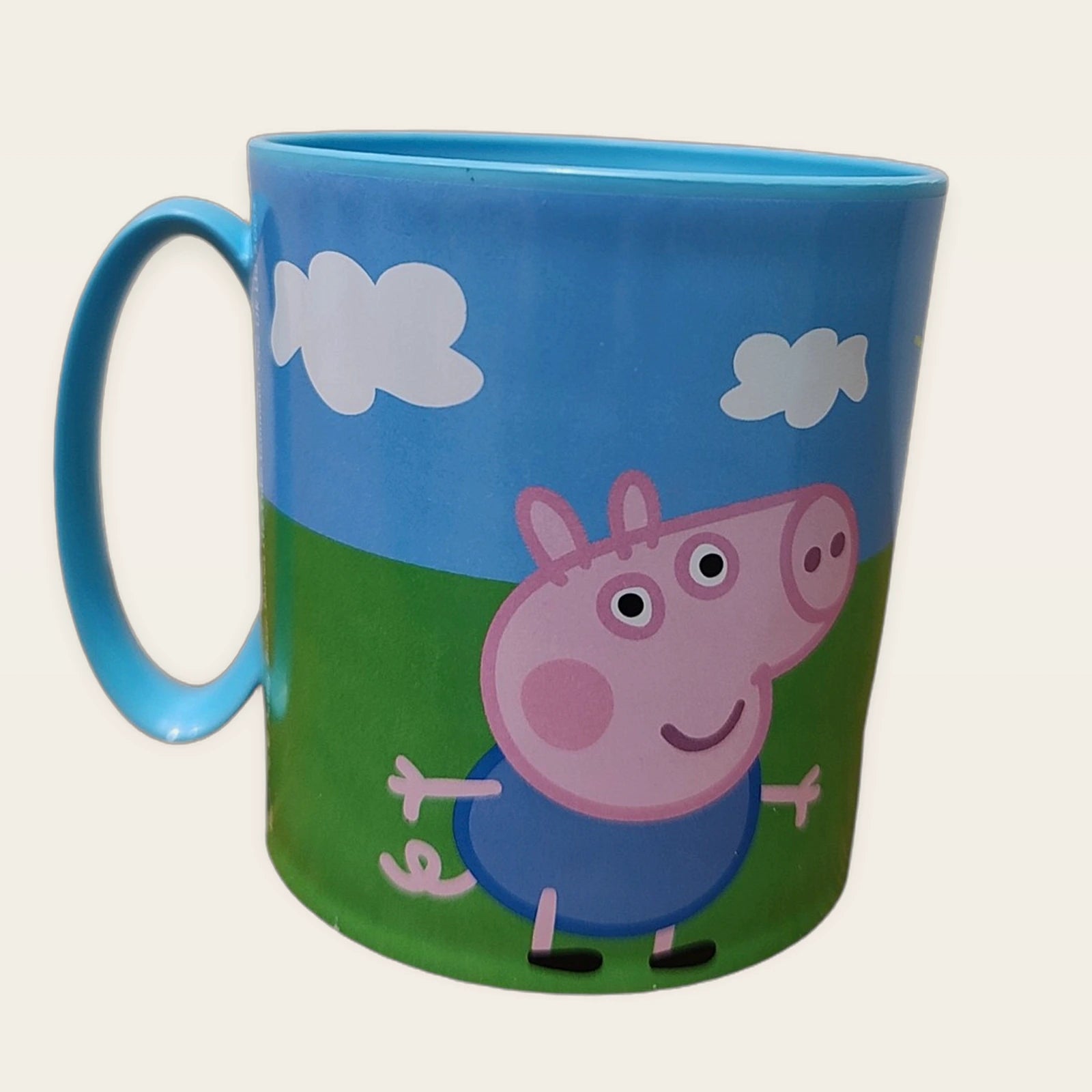 Taza infantil de plástico Peppa Pig con George