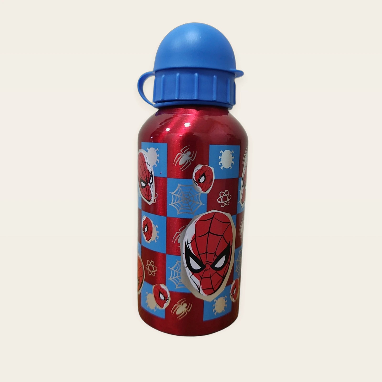 Botella infantil de aluminio Spider-Man, vista lateral