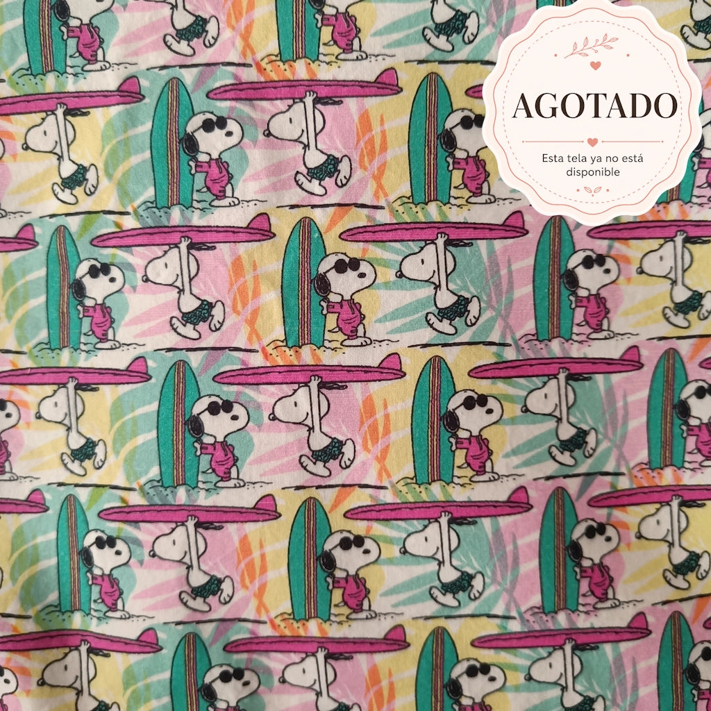 Telas de algodón disponibles para productos personalizados de bebé e infantil by.Cuqui [Variant: Snoopy]