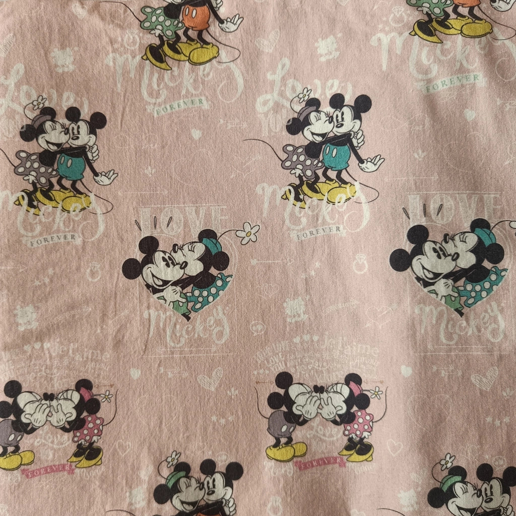 Telas de algodón disponibles para productos personalizados de bebé e infantil by.Cuqui [Variant:Mickey forever love]
