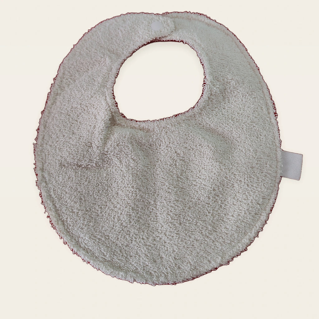 Parte trasera de rizo de bambú beige del babero 0–6 meses Koalas surferos [Variant: Beige]
