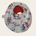 Babero impermeable 0–6 meses Unicornio mágico con rizo de algodón blanco roto, vista frontal