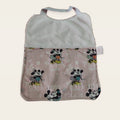 Babero infantil Mickey Forever Love con rizo de bambú blanco y cuello elástico