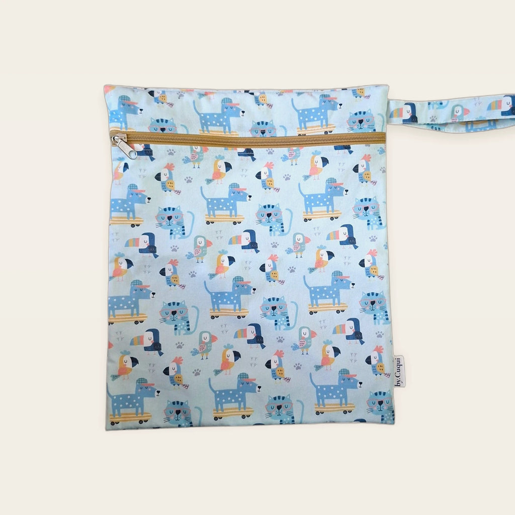 Bolsa impermeable Tucán con cremallera mostaza, vista frontal [Variant: Mostaza]