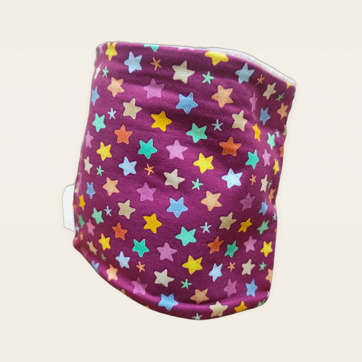 Braga de cuello infantil Estrellas con el cuello doblado y el polar nude visible [Variant: Nude]