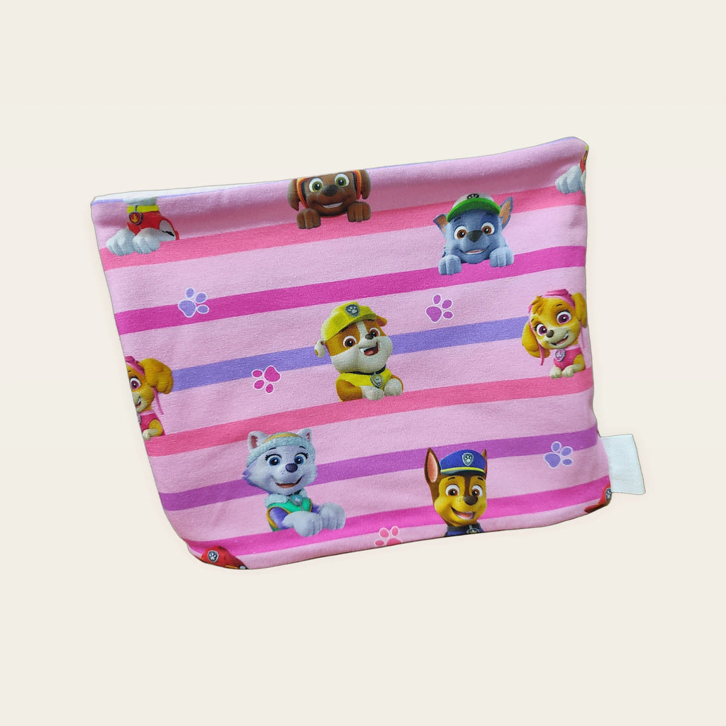 Braga de cuello infantil Perretes rayas rosa con interior de polar rosa [Variant: Rosa]