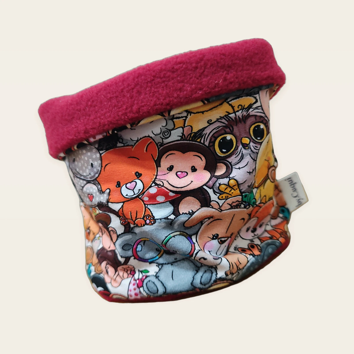 Braga de cuello infantil Peluches con interior de polar rojo [Variant: Rojo]