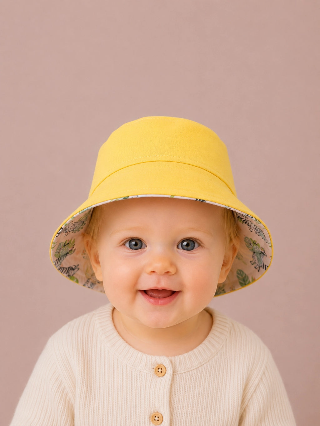 Reverso amarillo sol del gorrito de pescador Cebritas reversible [Variant: Amarillo sol]