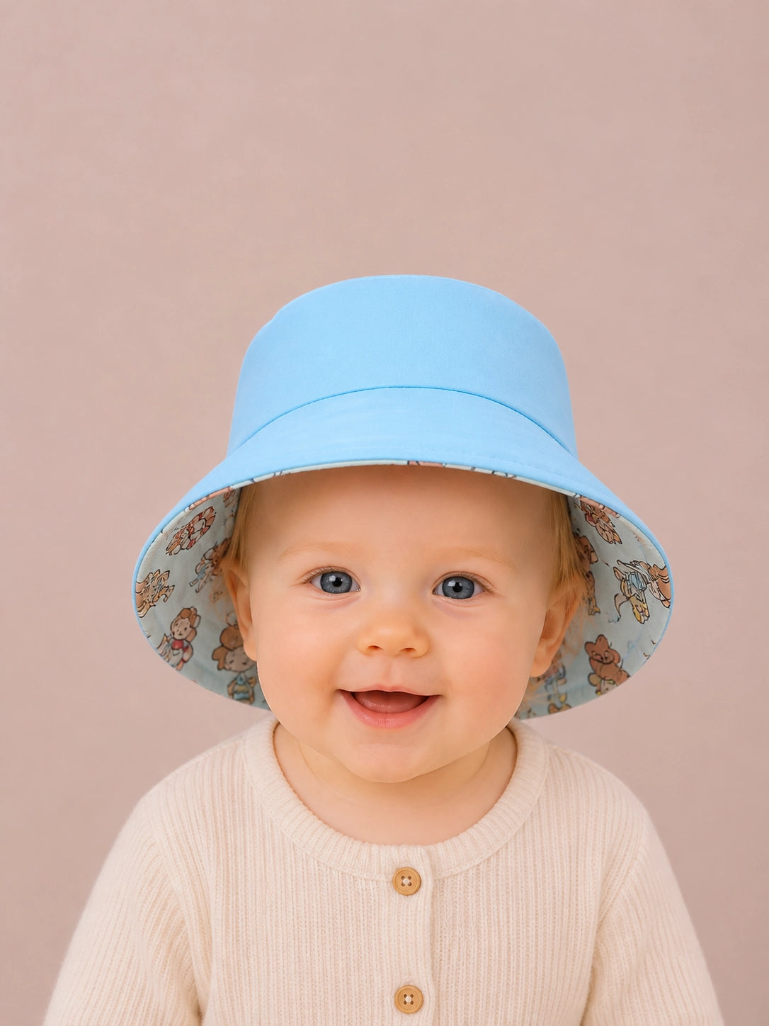 Reverso azul cielo del gorrito pescador Piscina reversible [Variant: Azul cielo]