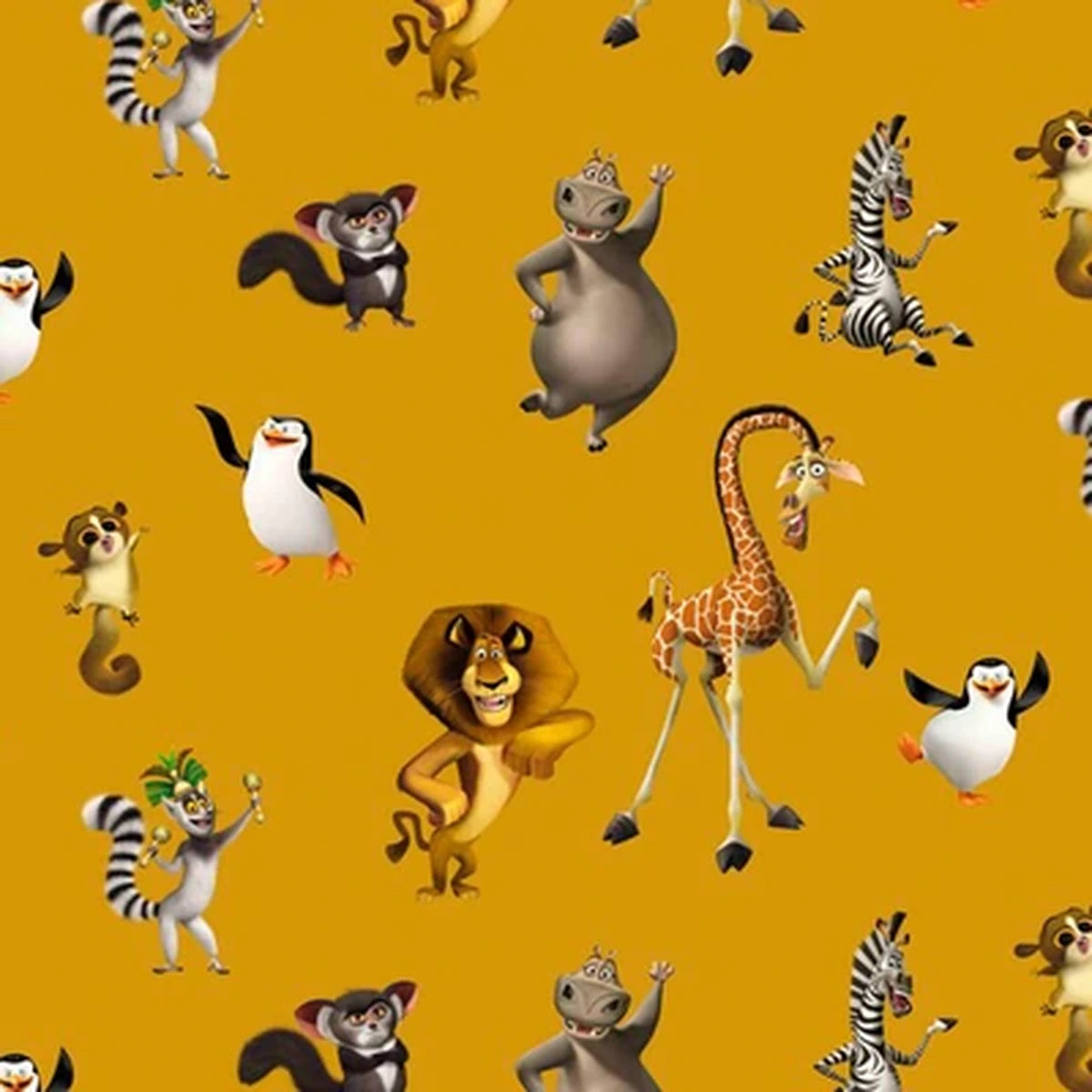 Detalle del estampado Madagascar sobre tela de algodón